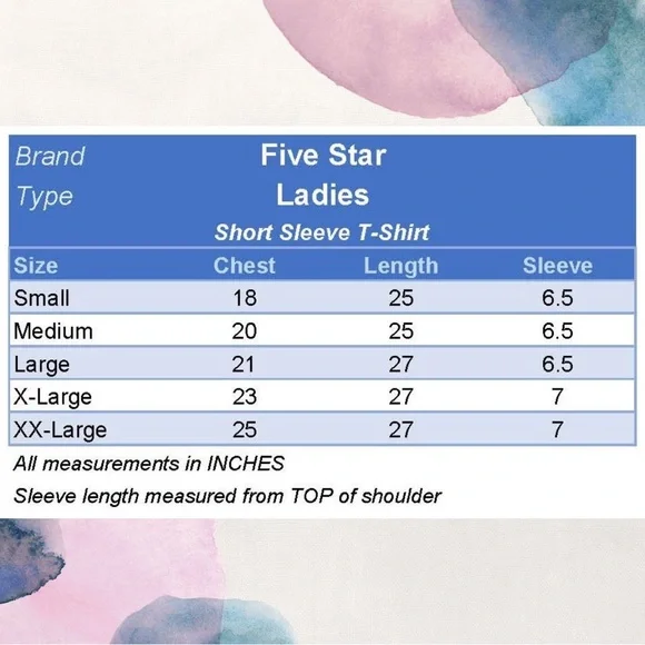 USA Fireworks on Heather Navy NWT Ladies MED or LG Short Sleeve Crewneck - Picture 3 of 5